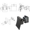 FOTN 10 Packs Matter Black Square Handle Push LocksCabinet Lock Drawer Cupboard Pull Open Handles Lift Latch for Caravans Boats Cupboard Furniture Hardware Reliable Cabinet Lock view 3