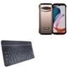 BoxWave Keyboard Compatible with Doogee V30T - SlimKeys Bluetooth Keyboard, Portable Thin with Chiclet-Style Keys - Jet Black view 1