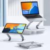 LMXRYPD Laptop Stand. Laptop Riser for Desk. Adopt Liftable and Foldable Aluminum Alloy Bracket, Hollow Heat Dissipation. for Notebooks and Tablets(360 Rotation+Lifting) view 3