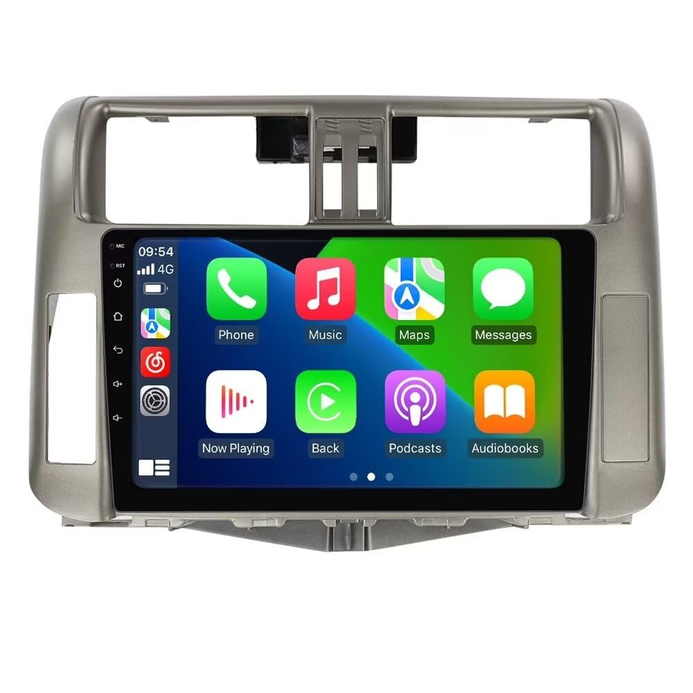 Radio Stereo for Toyota Prado 150 2009-2013, Biorunn 9 Inch Octa Core GPS Navi Wireless Wired Car-Play Android Auto Head Unit IPS FM AM RDS DSP, 8GB RAM 256GB ROM