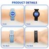 4 Packs Princess Cruise Medallion Holder, Breathable Soft Silicone Princess Medallion Holder,Princess Medallion Wristband for Women Men Girls Kids Children (Black, Blue, Green, Purple) view 3