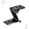 Veemoon Screw Compatible Quick Release Clamp Tripod Mount Plate Tilt Head for DSLR Monopod z Shape Tripod Head Mounting Bracket view 3