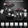 55mm Low Profile Ball Head Tripod Ball Head ARTCISE KB55 Heavy Duty Tripod Head All Metal CNC Machining with Three 1/4" Quick Release Plates for Tripod, Monopod, DSLR, Camcorder, Max Load 88lbs /40kg view 2