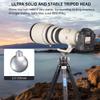 55mm Low Profile Ball Head Tripod Ball Head ARTCISE KB55 Heavy Duty Tripod Head All Metal CNC Machining with Three 1/4" Quick Release Plates for Tripod, Monopod, DSLR, Camcorder, Max Load 88lbs /40kg view 3