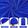 6.6FT Royal Blue Arch Backdrop Cover - Polyester Fitted Wedding Arch Stand Covers Round Top Chiara Arch Backdrop Cover for Birthday Party Banquet Photo Background Decoration view 4