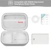 Supmay Hard Carrying Case for Kodak Step Instant Smartphone Photo Printer - Portable Mini Color Wireless Mobile Printer, Zipper Mesh Pocket for USB Cable, Photo Paper, Grey view 2