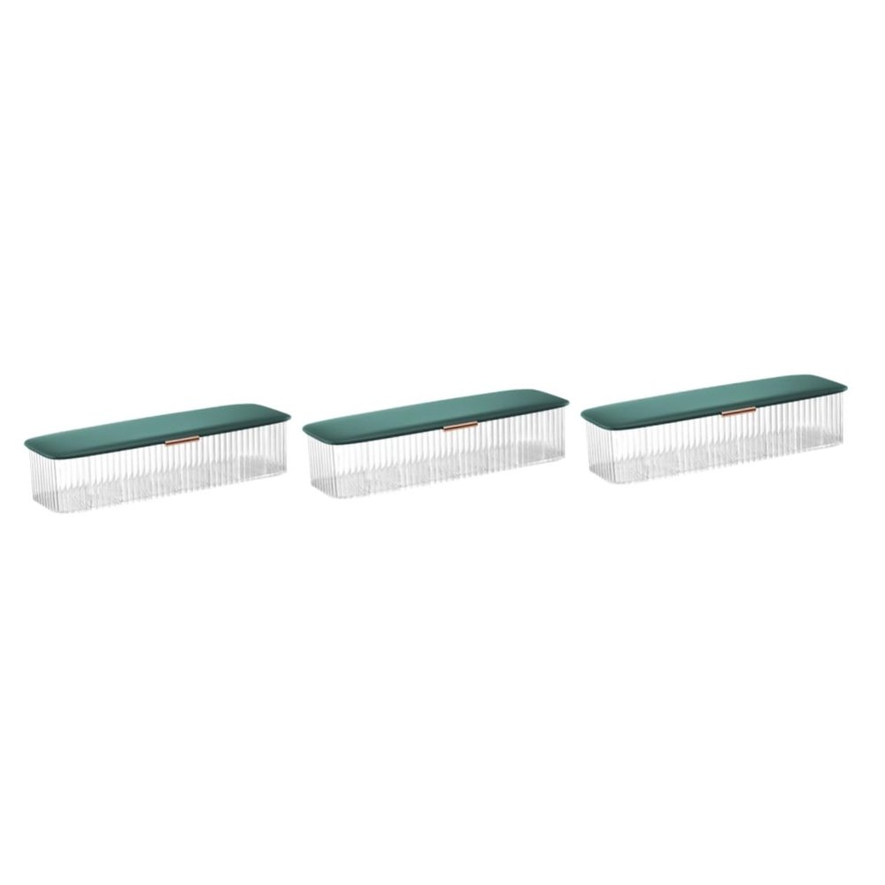 DOITOOL 3pcs Box Desk Cord Organizer Case with Cover Multi-Compartment Electronics Storage for Home Office and Travel for Neat and Organized Cables