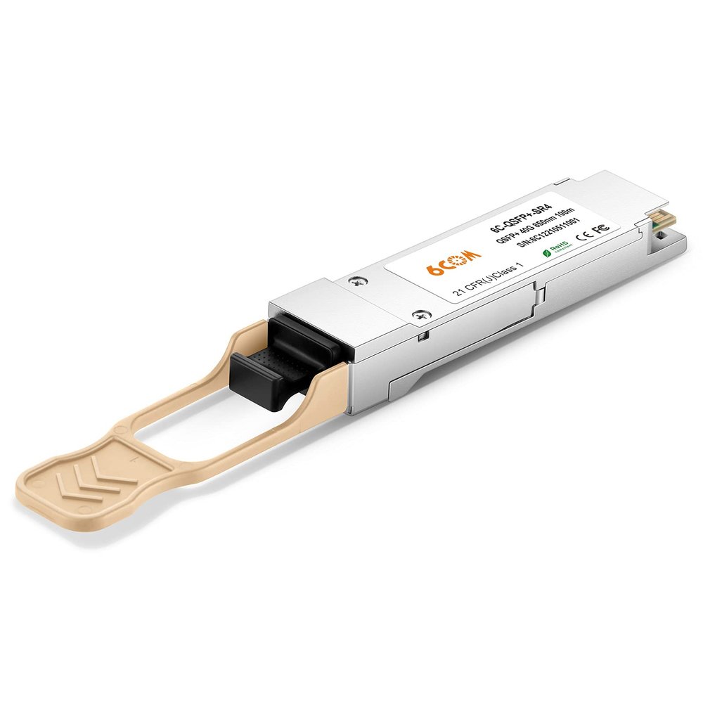 6COMGIGA 40GBASE-SR4 QSFP+ 850nm 150m DDM MMF Transceiver, 40 Gigabit QSFP+ MPO Multi-Mode Module Compatible with Cisco QSFP-40G-SR4