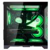 HOENGAGER Panorama Gaming PC Desktop - AMD Ryzen 7 5700X 3.4GHz, NVIDIA RTX 3050 6G, 16GB DDR4 RAM 3200, 1TB M.2 PCIE SSD, 650W PSU, 240mm AIO, 11AC Wi-Fi,Windows 11 64-bit Desktop Computer view 4