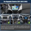 2G+64G Android 13 Car Stereo for Hyundai Elantra 2011 2012 2013 Radio Wireless Apple CarPlay Android Auto GPS Navigation 9 HD Touchscreen Bluetooth HiFi Audio FM/RDS/WiFi/SWC+ Backup Camera&MIC view 3