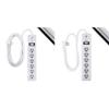 GE 6-Outlet Surge Protector, 20 Ft Extension Cord, Power Strip, 800 Joules, Flat Plug & 6-Outlet Surge Protector, 4 Ft Extension Cord, Power Strip, 800 Joules, Flat Plug, Twist-to-Close Safety view 1