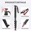 ULANZI TB12 61-Inch Camera Monopod with FALCAM 2268 F38 Quick Release Plate 38mm Universal Camera Mounting Adapter view 2