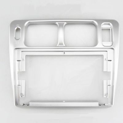 ALPGEN /Fit For PAJERO TR4 9 INCH Frame Fascia/Fit For Pajero IO 1998-2007 Liebao Feiteng 2009-2013 Multimedia Center Installation (Color : Silver-Frame), YAN-240313