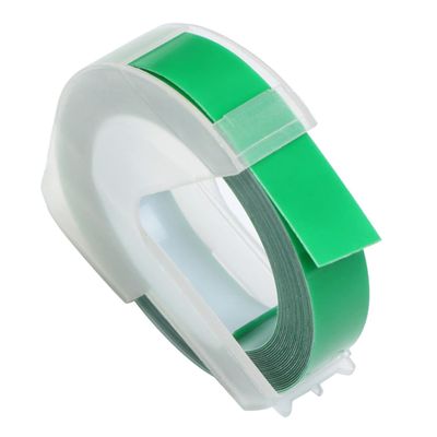Homoyoyo Stylish Embossing Manual Label Printer Tape Self-Adhesive Water-Resistant Green Tape for Home Office DIY Crafting
