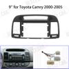 Bestycar Fits for Toyota Camry 2000-2006 Black Car Radio Stereo Fascia Frame Double DIN 9 inch Dash Installation Mounting Kit view 2