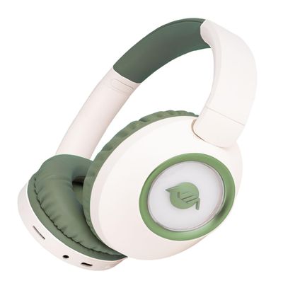 XuanGui Bluetooth Headphones Over Ear, 20H Playtime Wireless Stereo Headphones with HD Microphone, FM/TF for Office Home, Foldable and Comfortable Fit Design NX500, Green