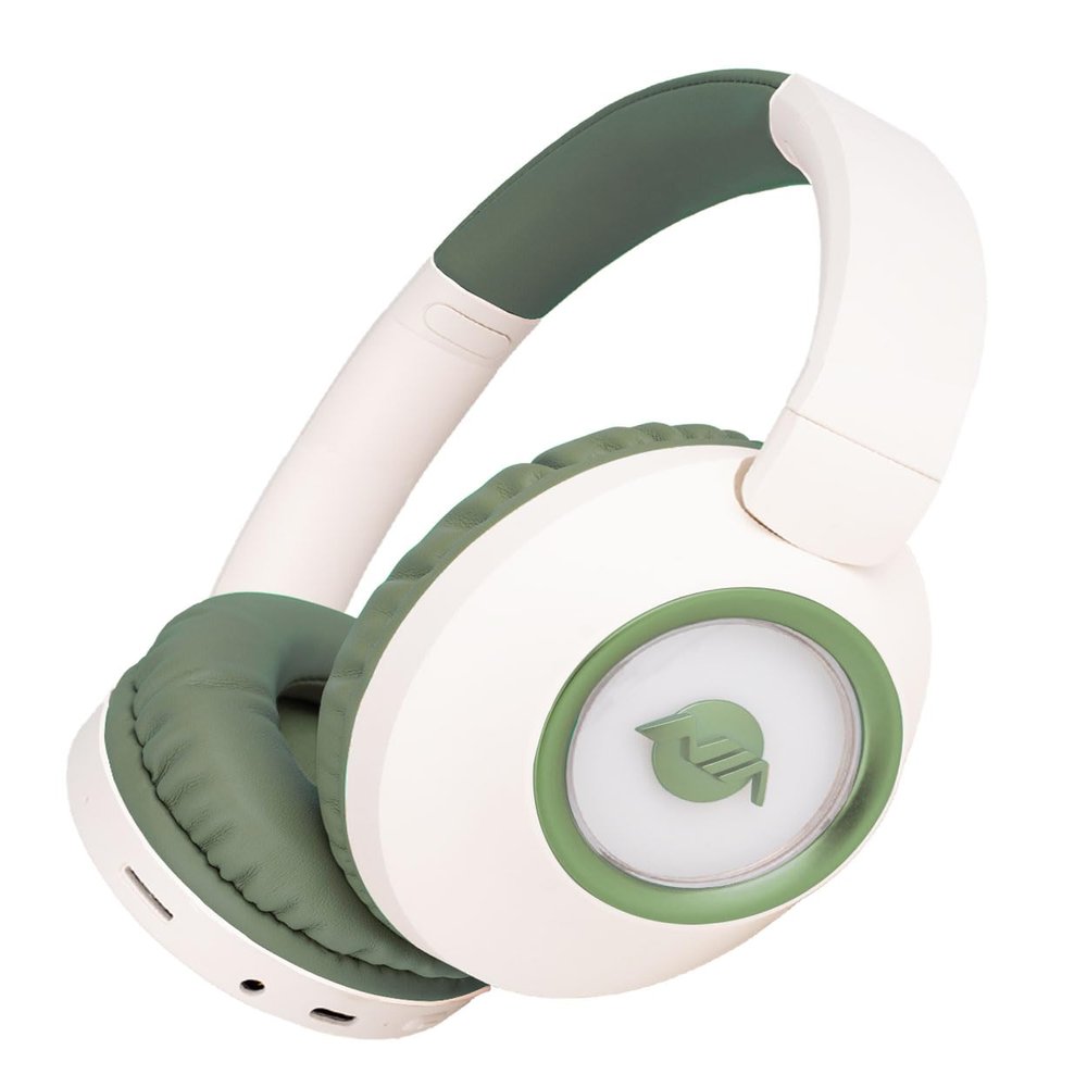 XuanGui Bluetooth Headphones Over Ear, 20H Playtime Wireless Stereo Headphones with HD Microphone, FM/TF for Office Home, Foldable and Comfortable Fit Design NX500, Green