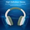 XuanGui Bluetooth Headphones Over Ear, 20H Playtime Wireless Stereo Headphones with HD Microphone, FM/TF for Office Home, Foldable and Comfortable Fit Design NX500, Green view 2