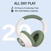 XuanGui Bluetooth Headphones Over Ear, 20H Playtime Wireless Stereo Headphones with HD Microphone, FM/TF for Office Home, Foldable and Comfortable Fit Design NX500, Green view 4