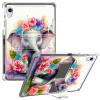 CGFGHHUY for iPad mini 6th Generation Case 8.6 inch Clear Slim Lightweight Kickstand Protective Transparent TPU Case with Pen Holder Tablet Cover for iPad mini 6 2021 - Baby Elephant Flowers view 1