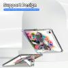 CGFGHHUY for iPad mini 6th Generation Case 8.6 inch Clear Slim Lightweight Kickstand Protective Transparent TPU Case with Pen Holder Tablet Cover for iPad mini 6 2021 - Baby Elephant Flowers view 3