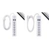 GE 6-Outlet Surge Protector, 20 Ft Extension Cord, Power Strip, 800 Joules, Flat Plug & 6-Outlet Surge Protector, 6 Ft Extension Cord, Power Strip, 800 Joules, Flat Plug, Twist-to-Close Safety