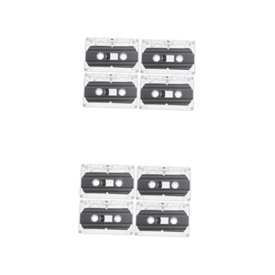 DOITOOL 8pcs Recordable Audio Tapes Blank Cassette Tapes for DIY Projects and Retro Parties for Recording and Playback Includes Hard Cases for Protection