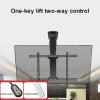 QICBYING Motorized Ceiling TV Mount, Hidden Drop Down TV Lift, Telescopic Electric TV Lift with Auto Lifting, 0-85 Flip Down, Fits 32-70 Inch TVs Motorized TV Stand view 3