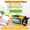 Veubew 10000mAh Emergency Hand Crank Radio with LED Flashlight Yellow view 2