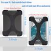 4 Pieces of 2.5 Inch Silicone Hard Drive Protective Case Pack of 4 Assorted Colors (Black/White/Blue/Red) view 3