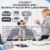 COLORTY M-K231 12mm 0.47 White Label Tape Replacement Compatible with Brother Label Tape M-K231S, Compatible with Brother Ptouch PT-M95 PT-85 PT-75 PT-65, Black on White, 26.2 Ft, 6 Pack view 3
