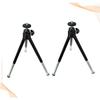 Veemoon 2pcs Mini Cell Phone Tripod Portable Mobile Broadcast Stand Telescopic Three Position Holder for Camera Flexible Selfie Stick Mount view 2