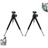 Veemoon 2pcs Mini Cell Phone Tripod Portable Mobile Broadcast Stand Telescopic Three Position Holder for Camera Flexible Selfie Stick Mount view 4
