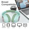 XuanGui Over Ear Wireless Bluetooth Headphones, 20H Playtime Wireless Headphones, HiFi Stereo and Lightweight Foldable Headphones with FM Radio, SD/TF for Home Work NX300, Green view 4