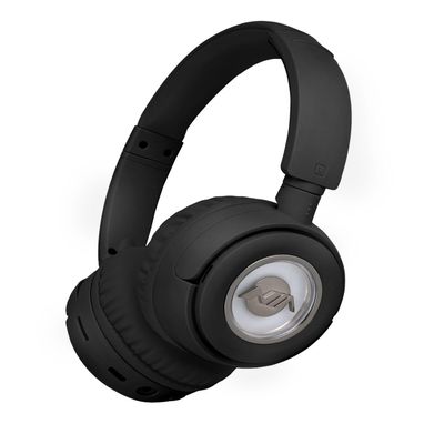 XuanGui On-Ear Headphones Wireless Bluetooth with Lightweight Foldable Design, 20H Playtime & Bluetooth 5.3, Built-in HD Mic LED Lights, Micro SD/TF Slot for Office Travel, Black Q9