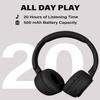 XuanGui On-Ear Headphones Wireless Bluetooth with Lightweight Foldable Design, 20H Playtime & Bluetooth 5.3, Built-in HD Mic LED Lights, Micro SD/TF Slot for Office Travel, Black Q9 view 4