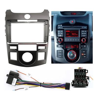 Fits for KIA Forte Cerato 2008-2013 Car Radio Stereo Fascia Frame Double DIN 9 inch Dash Installation Mounting Kit