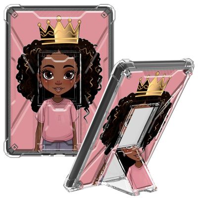 CGFGHHUY Clear Case for Kindle 10th Generation 6 inch 2019 Release Slim Lightweight Kickstand Protective Transparent TPU Case for Men Women - Little Girl