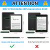 CGFGHHUY Clear Case for Kindle 10th Generation 6 inch 2019 Release Slim Lightweight Kickstand Protective Transparent TPU Case for Men Women - Little Girl view 2