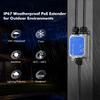 IP67 Outdoor Gigabit PoE Passthrough Switch - 1 In 2 Out Extender, IEEE802.3af/at/bt Powered 90W, 10/100/1000Mbps Ethernet, Metal Wall Mount Waterproof Plug and Play view 4