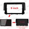 Fits for Honda Civic 2016-2019 Car Radio Stereo Fascia Frame Double DIN 9 inch Dash Installation Mounting Kit view 3
