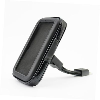 KOMBIUDA Weatherproof Bike Phone Mount Holder Bag Waterproof Case for 4 Inch Phone 360 Rotation Touch Film