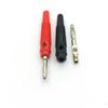 RKEBK for 100 pcs Nickel Plated Banana Plug Red and Black 54mm Long view 1