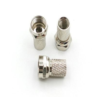 RKEBK for 100PCS Brass RG59 Twist ON F-Type COAXIAL Cable Connector Plug