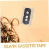DOITOOL 4pcs Blank Cassette Tapes Recordable Audio Tapes Transparent Shell for Music Teaching and Voice Messages for Creative Projects view 3