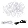200 Pieces 0.5 Inch Small Elastic Silicone Rubber Bands Clear Strong Rubberbands Heavy Round Siliconebands for Wire Cord Cable Wrapping, Bundle view 1
