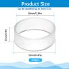 200 Pieces 0.5 Inch Small Elastic Silicone Rubber Bands Clear Strong Rubberbands Heavy Round Siliconebands for Wire Cord Cable Wrapping, Bundle view 2