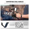 NEEWER Video Camera Cage Rig with Arca Type Quick Release Plate, Double Handles, 3/8" ARRI 1/4" Threads, Cold Shoes, Universal Camera Stabilizer, Compatible with SmallRig NEEWER Base Plate, CA077 view 4