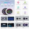 3.4 Inch USB Monitor (Grey), 800x800 Resolution, CPU Cooler Screen/Display Screen for Inside PC/Desktop RGB Ambient Screen, with Music Spectrum Analysis Function, Type-C Interface, CNC Metal Case view 3