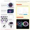 3.4 Inch USB Monitor (Grey), 800x800 Resolution, CPU Cooler Screen/Display Screen for Inside PC/Desktop RGB Ambient Screen, with Music Spectrum Analysis Function, Type-C Interface, CNC Metal Case view 4